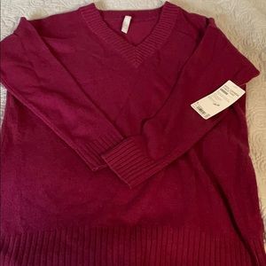 Athleta wool cashmere V-neck tunic